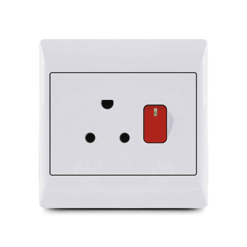 South Africa switch,1 gang 16A socket,socket,Wenzhou USB socket  Manufacturer