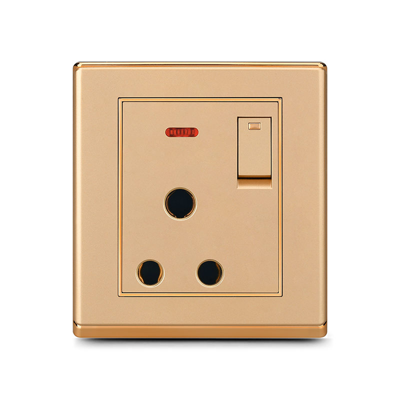 1 gang 15A socket with indicator